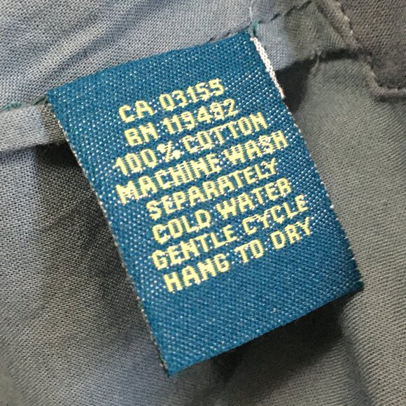 April Cornell Denim Blue Floral Embroidered Cotton Mini Dress Or Top - Picture 11 of 16